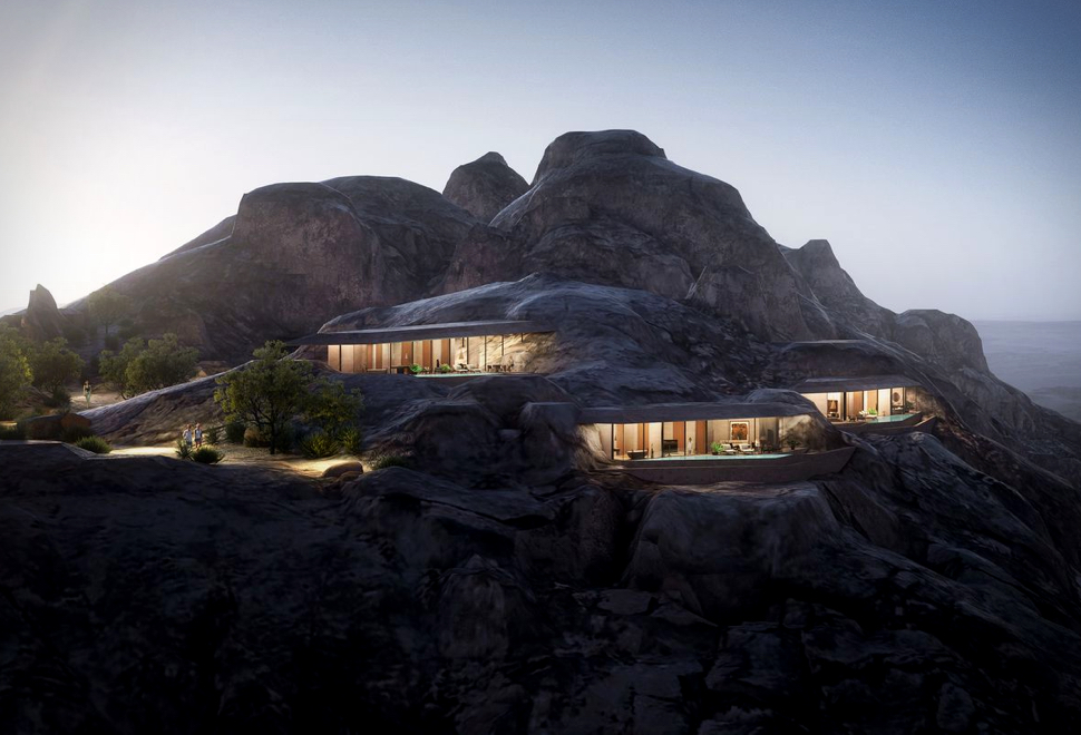 Novo Resort Nas Montanhas Da Arábia Saudita - Desert Rock Hotel | Image