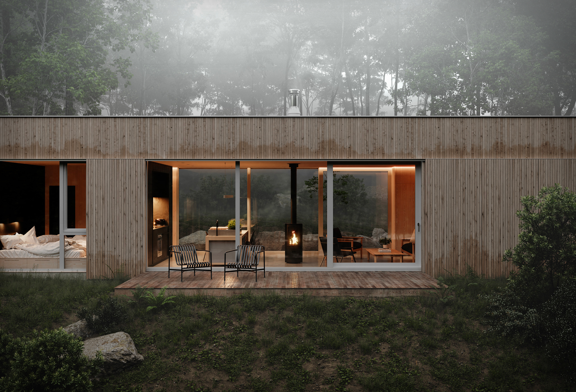 Hinterhouse: A Casa De Campo Moderna No Meio Da Natureza - Image