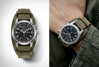 Relógio Militar Masculino - Hamilton Khaki Field Auto Chrono Watch